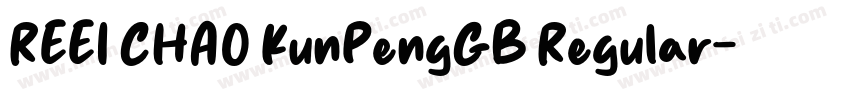 REEI CHAO KunPengGB Regular字体转换